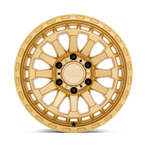 Gorgeous Black Rhino RAID 20X9.5 5X127 ET-18 71.5 Gold Wheels