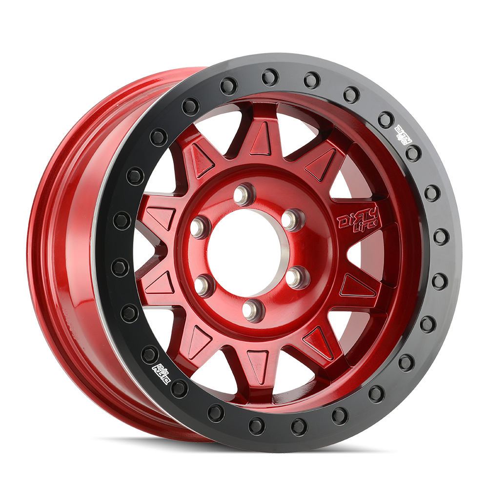 Dirty Life Roadkill Race Wheels - Stunning Gloss Crimson Candy Red!