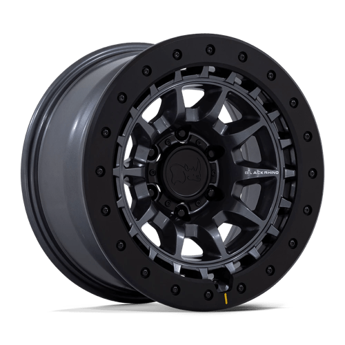 Black Rhino BR016 TUSK Wheels - 17X8.5, Matte Gunmetal with Black Rock Guard, a Must - Have!
