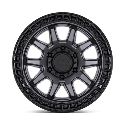 Black Rhino CALICO 17X8.5 - Stunning Matte Gunmetal Wheels with Matte Black Lip