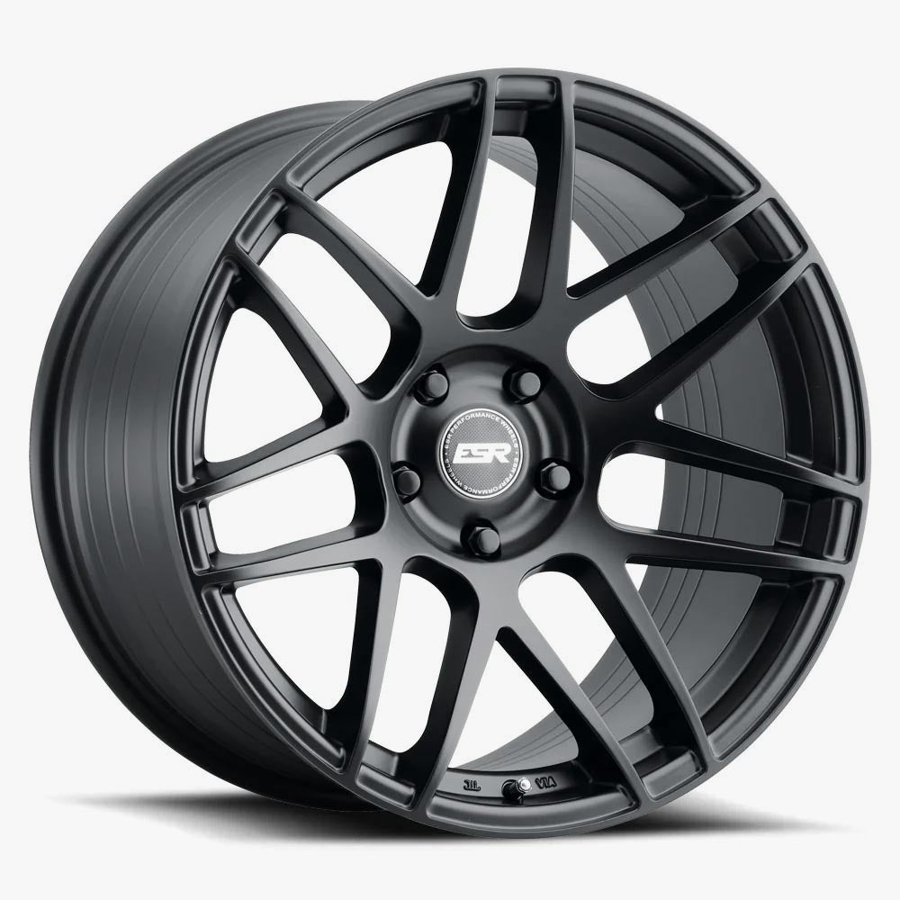 ESR RF1 18x8.5 5x112 (Custom Drill) ET30 Matte Black - Stunning Custom Wheels