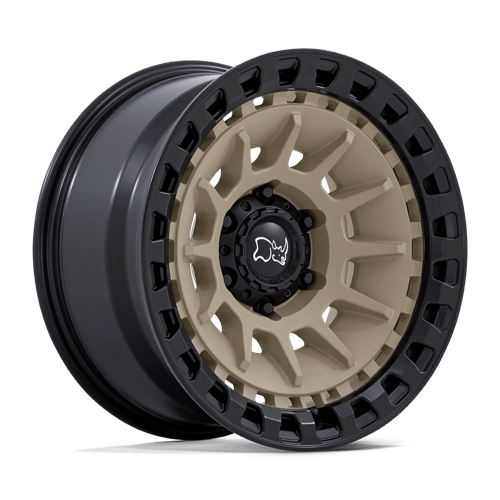 Black Rhino BARRAGE 17X8.5 Wheels - Desert Sand on Matte Black, Perfect for Off - Road Adventures!