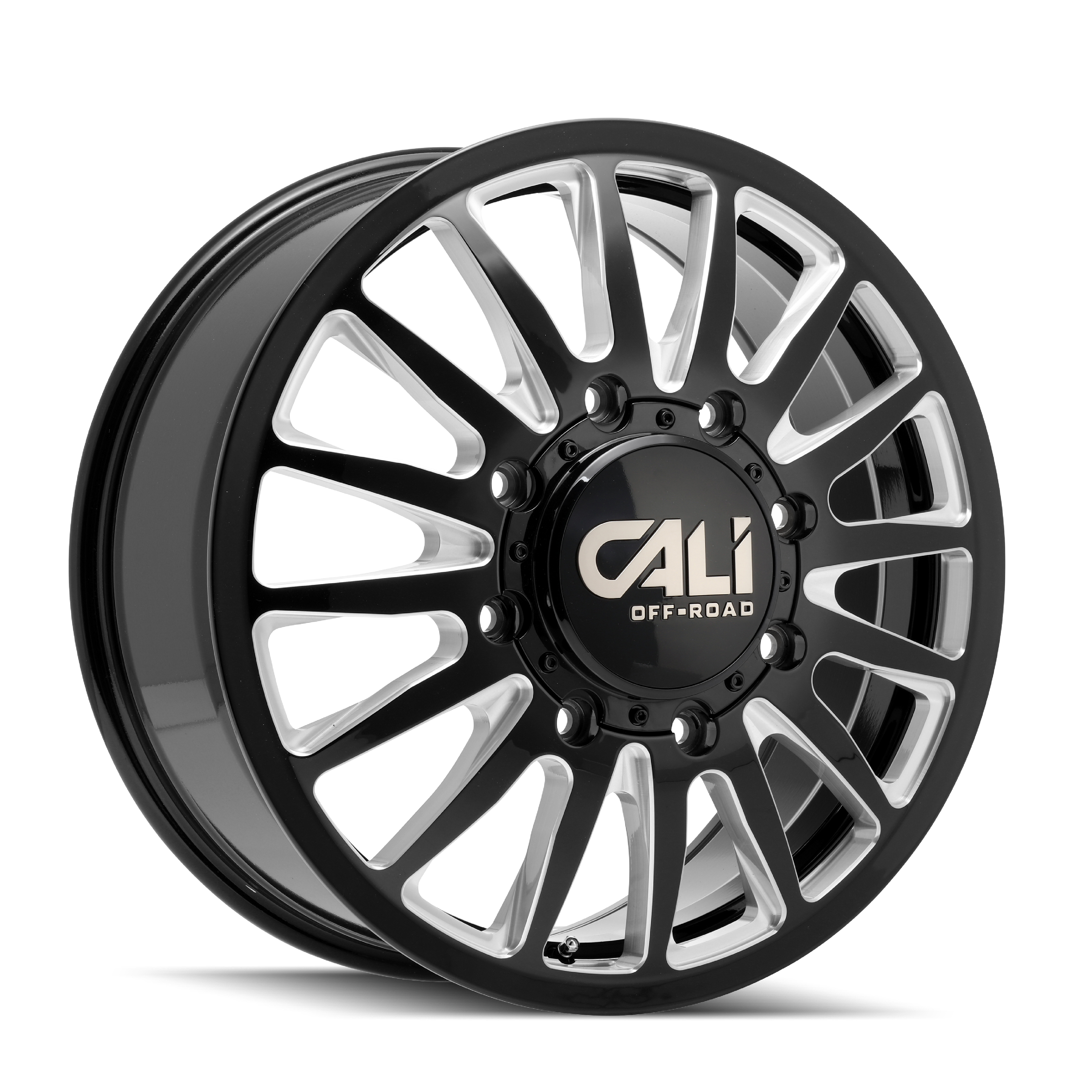 CALI OFF-ROAD SUMMIT DUALLY 20x8.25 Gloss Black Milled - Unleash Your Off-Road Adventure!
