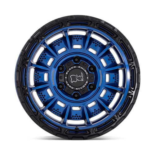 Black Rhino LEGION 20X10 5X127 ET-18 71.5: Stunning Cobalt Blue Wheels with Black Lip