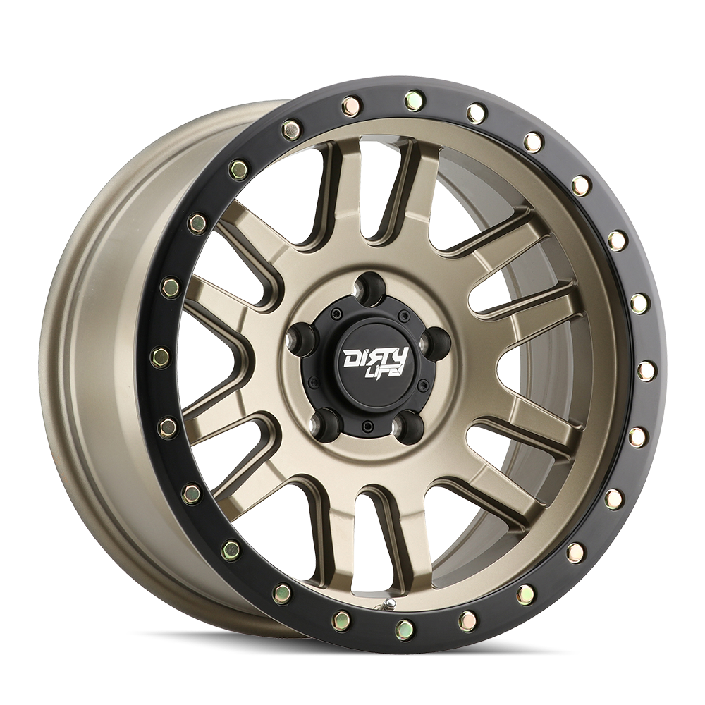 Dirty Life Canyon Pro Wheels - Stunning Satin Gold 17x9 5x127 ET-38 71.5