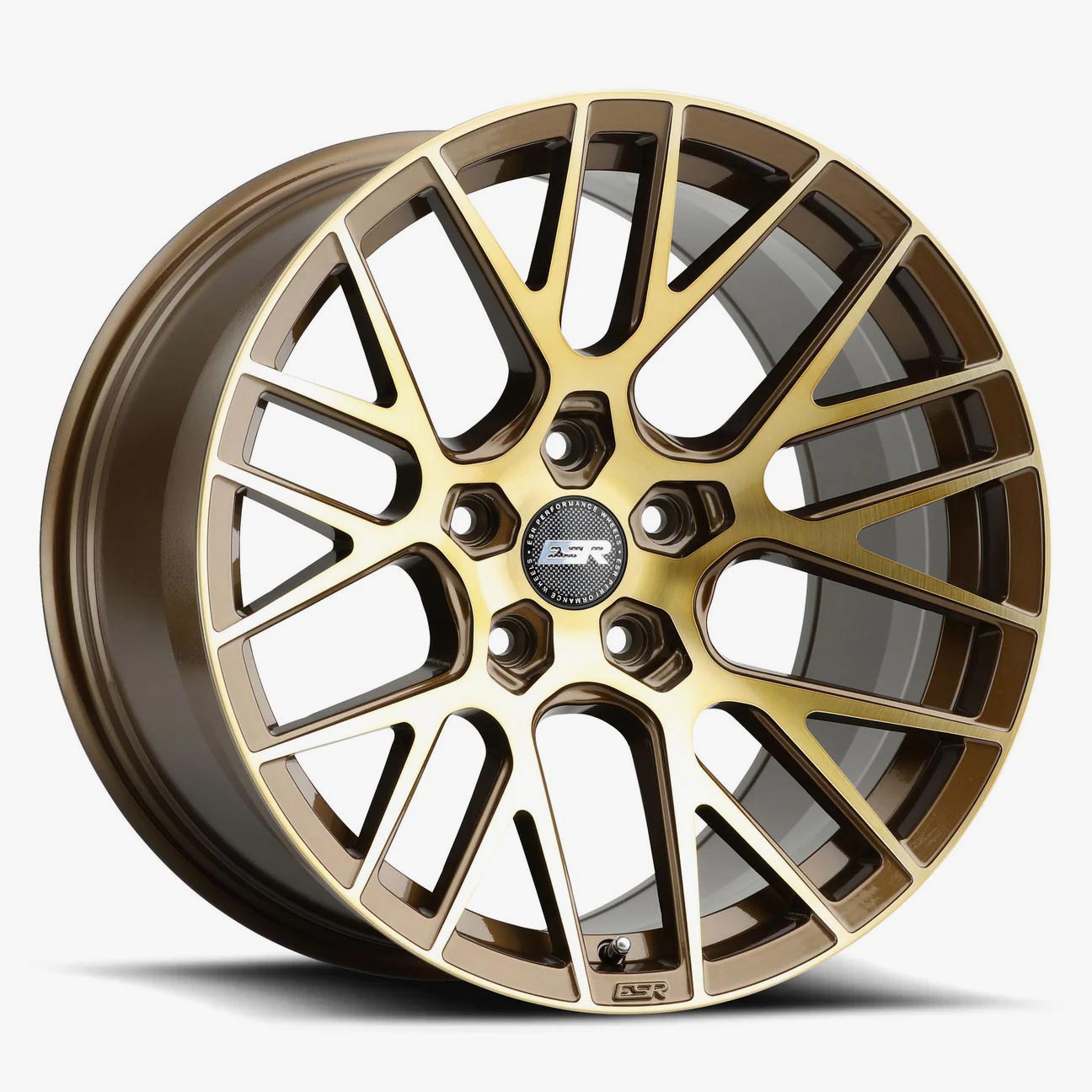 ESR RF11 18x8.5 5x114.3 ET30 Gloss Brushed Bronze - Stunning Wheels for Your Ride