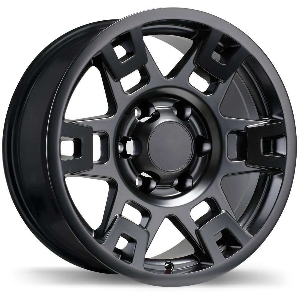 Stunning Replika R213 Wheels - 17x8.0, 6x139.7, ET5, Satin Black Finish