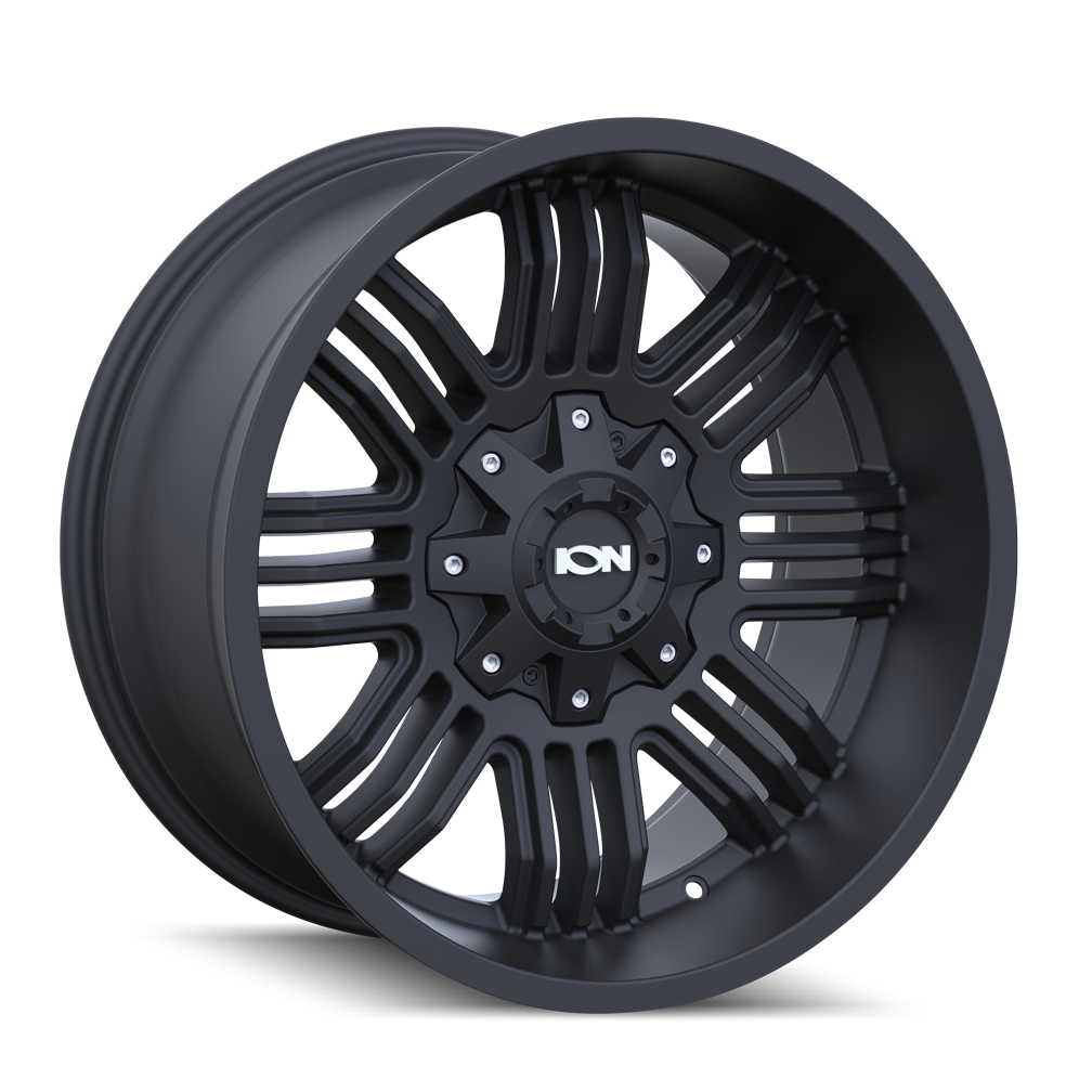 ION 144 Matte Black Wheels - 20x9, 6x135/6-139.7 ET0 106 - A Stunning Upgrade!