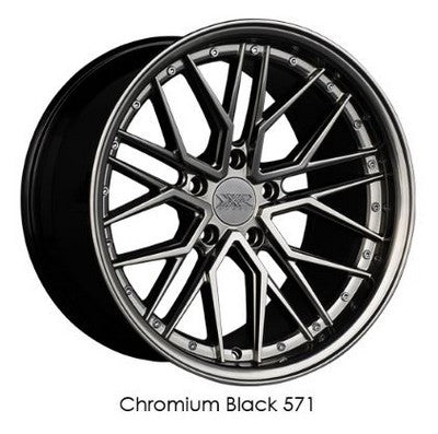 XXR 571 18X8.5 5X112 ET35 73.1 Chromium Black - Stunning Wheels for Your Ride