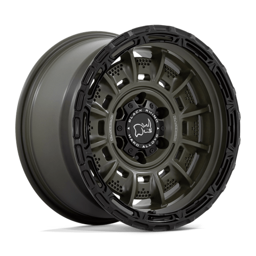 Black Rhino LEGION 17X9 Wheels - Olive Drab Green with Black Lip, a Bold Choice!