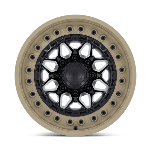 Stunning Black Rhino ALPHA Wheels - Matte Black with Sand Lip