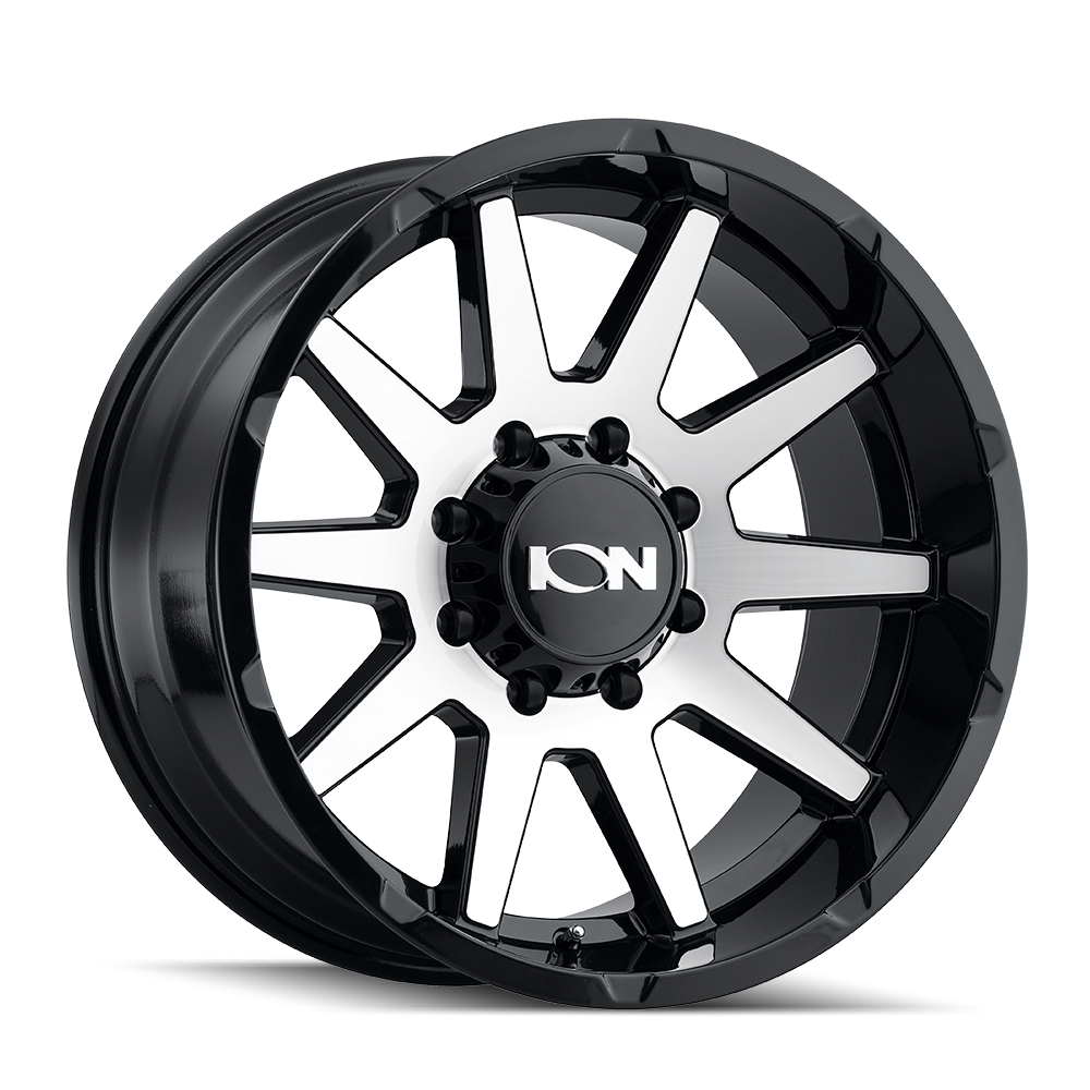 ION 143 Gloss Black Machined Wheels - 20x9, 6x139.7 ET0 106 - A Stunning Upgrade!