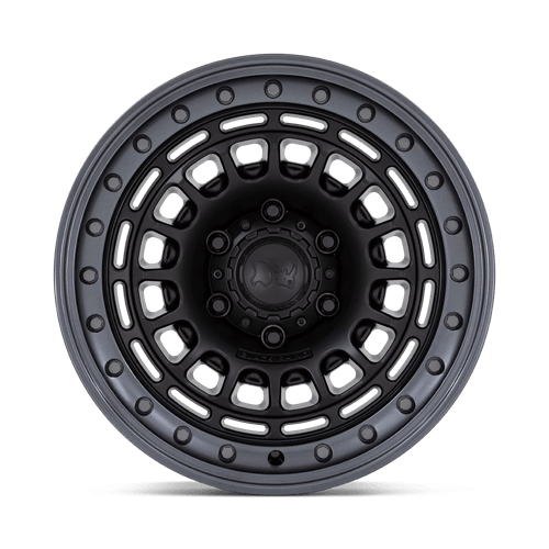 Black Rhino BR014 SAHARA Wheels - Matte Black with Gunmetal Lip, Perfect for Adventure!
