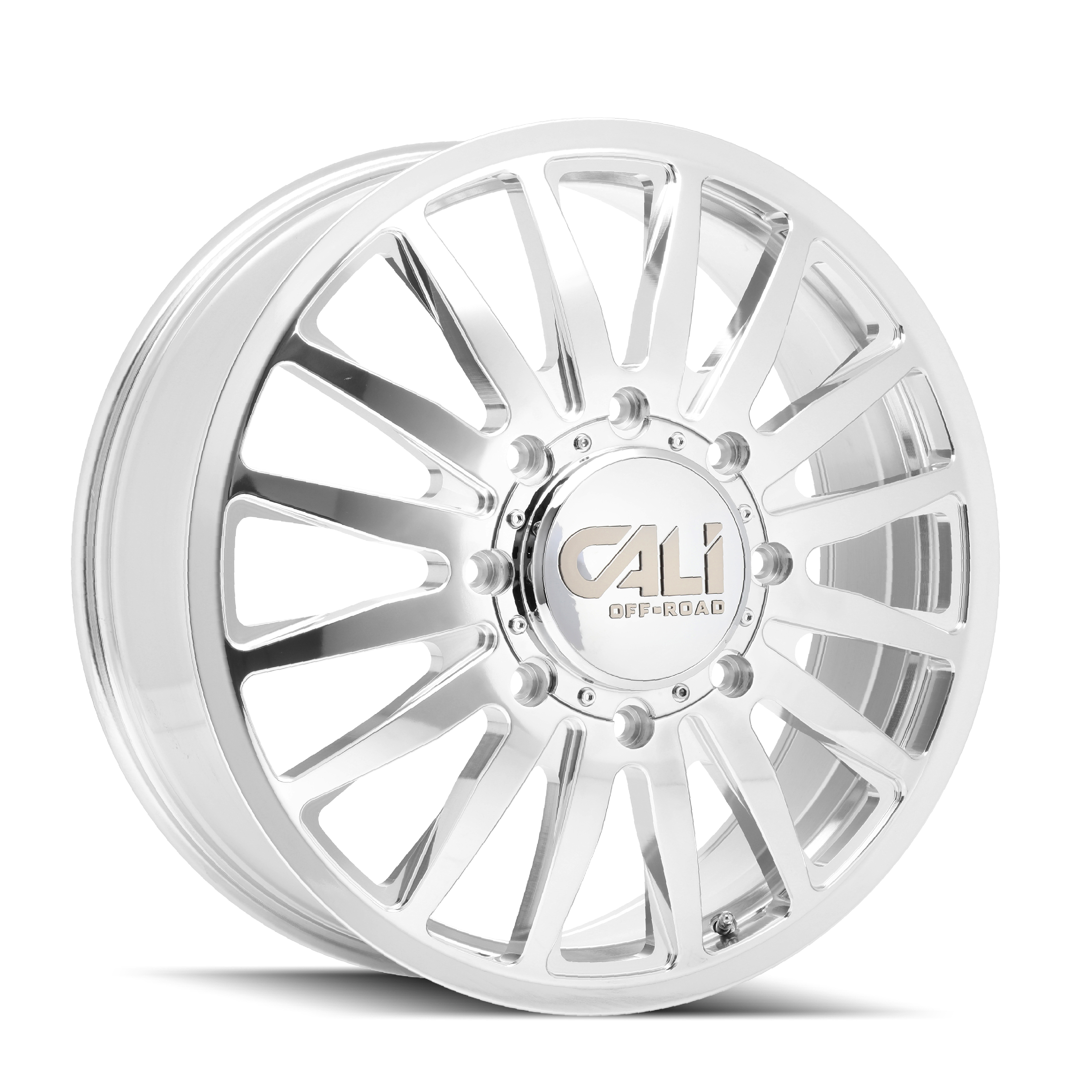 Stunning CALI OFF-ROAD SUMMIT DUALLY 20x8.25 8x170 ET115 124.9 Polished Wheels - Upgrade Your Ride Now!