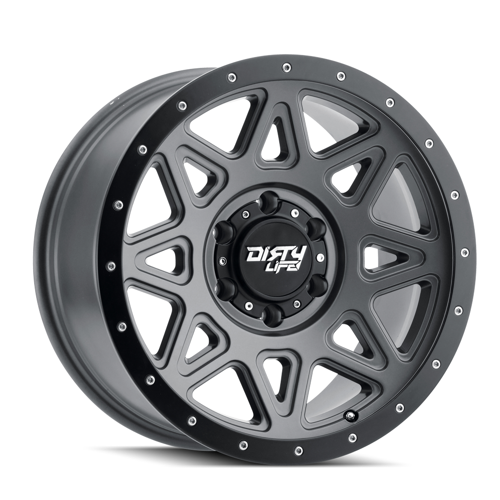 DIRTY LIFE THEORY Wheels - 18x9 6x139.7 ET0 106 Satin Gunmetal - A Must - Have for Off - Road Enthusiasts!
