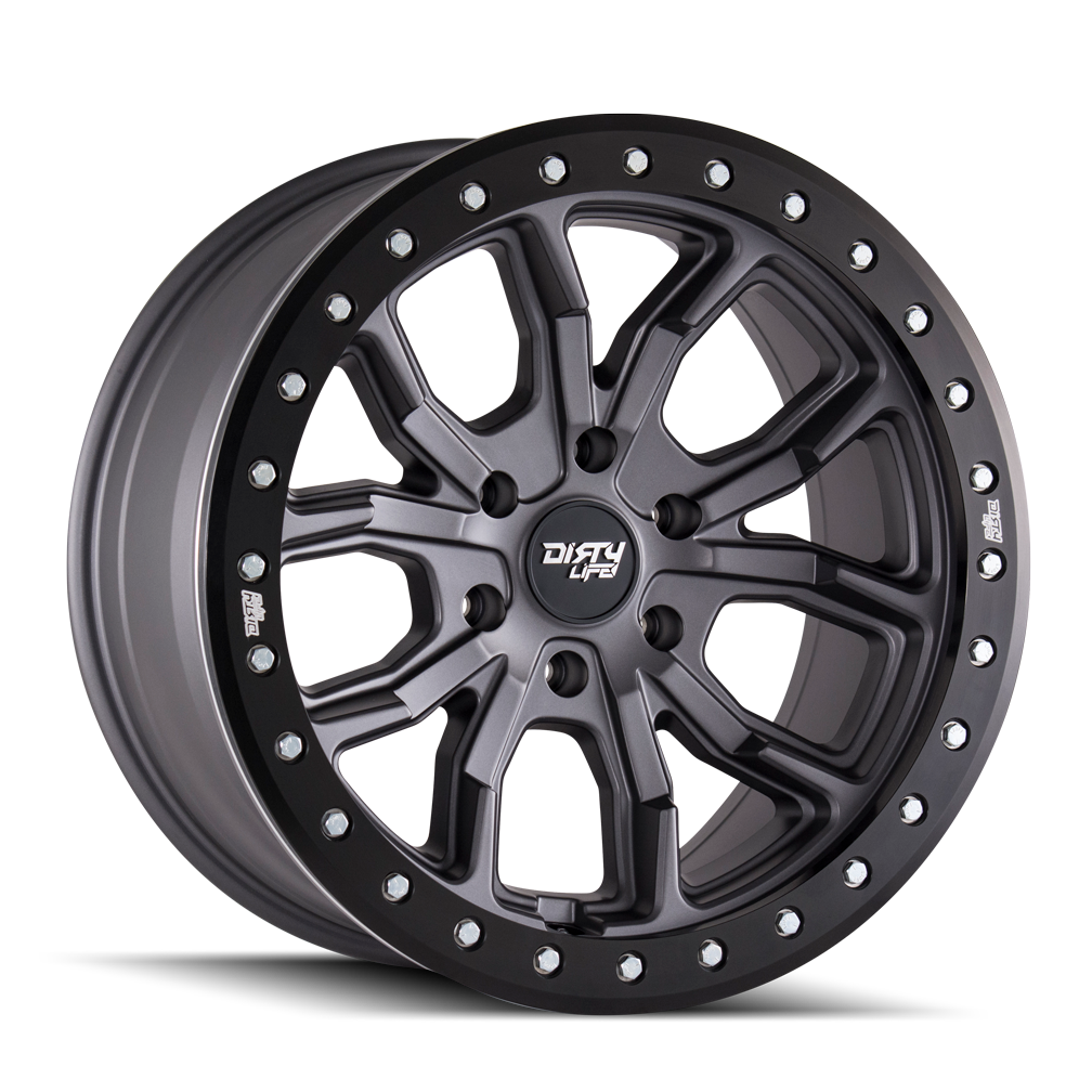 Dirty Life DT-1 Wheels - Stunning Satin Gunmetal for Your Ride