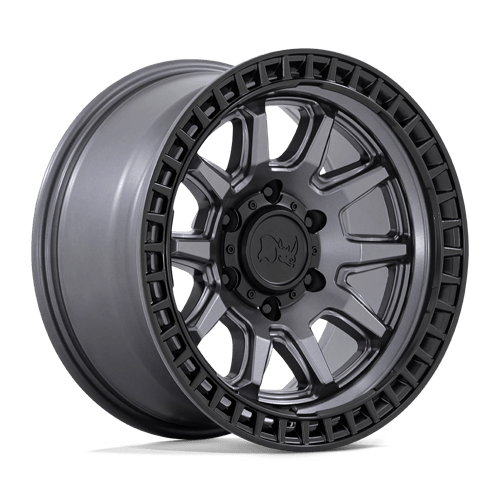 Black Rhino CALICO 17X8.5 - Stunning Matte Gunmetal Wheels with Matte Black Lip