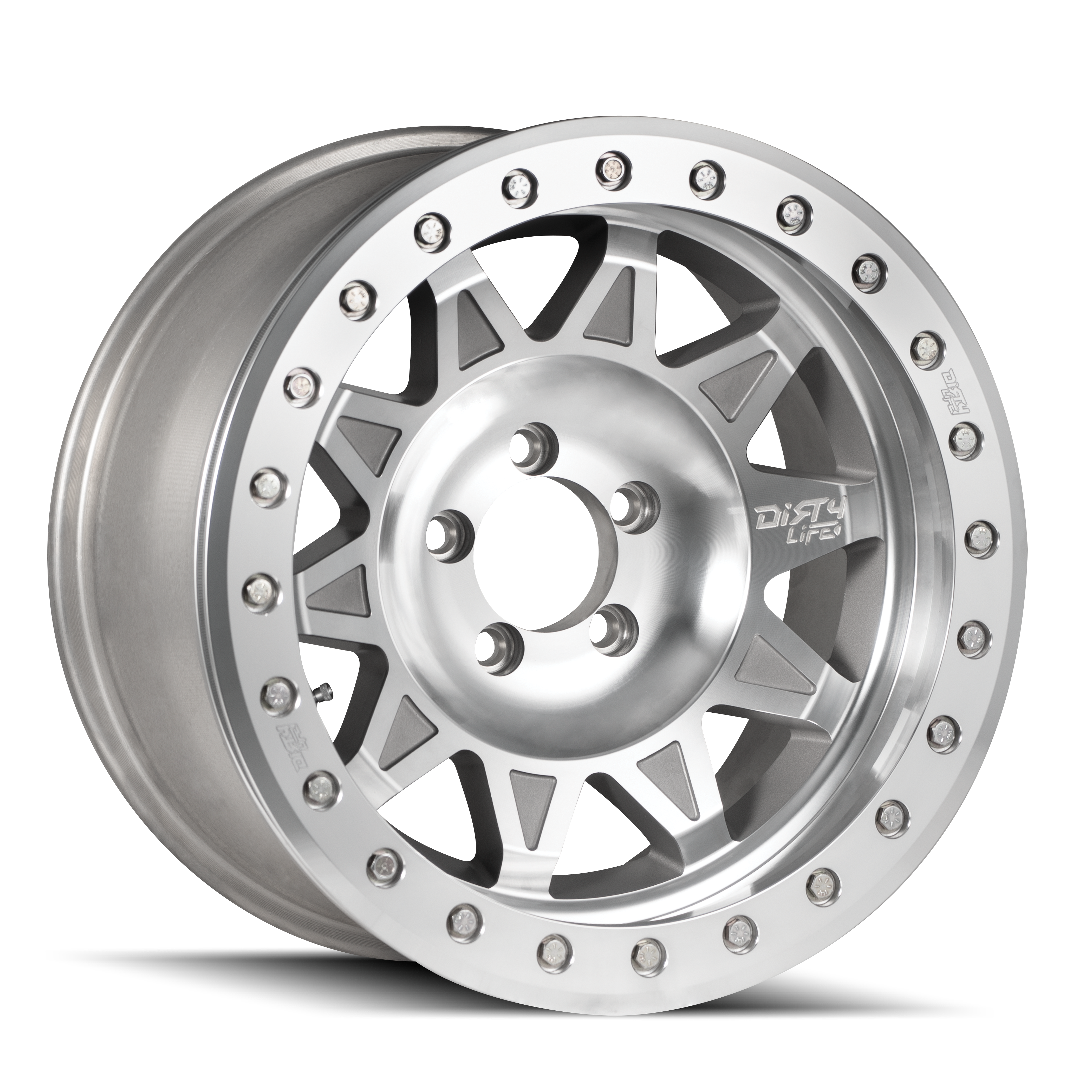 DIRTY LIFE ROADKILL RACE - 14x7 4x156 ET13 131.1 Machined Wheels - Built for Adventure!