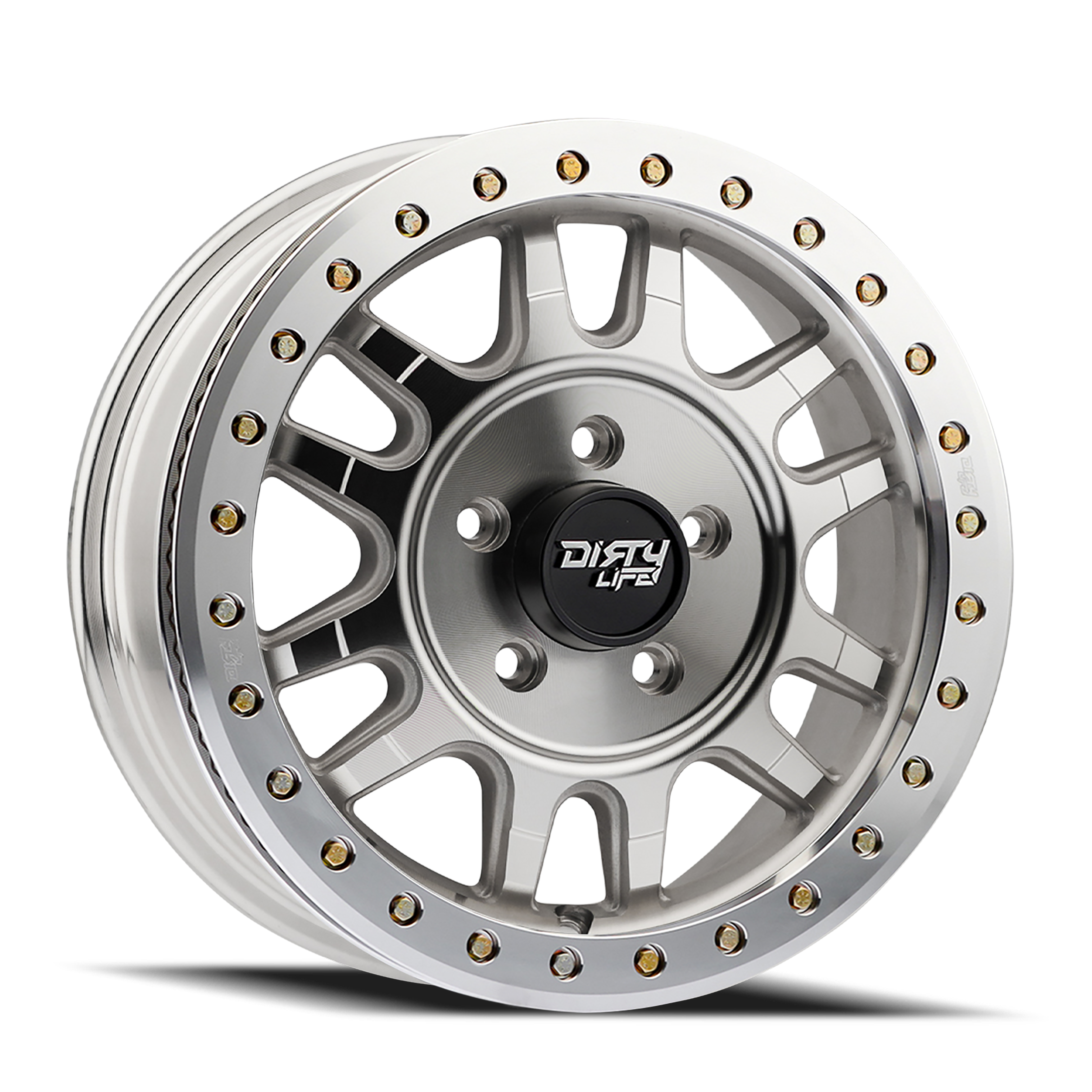 Get the DIRTY LIFE CANYON PRO SXS 15x7 Machined Wheels - ET13, 106.25 Center Bore!