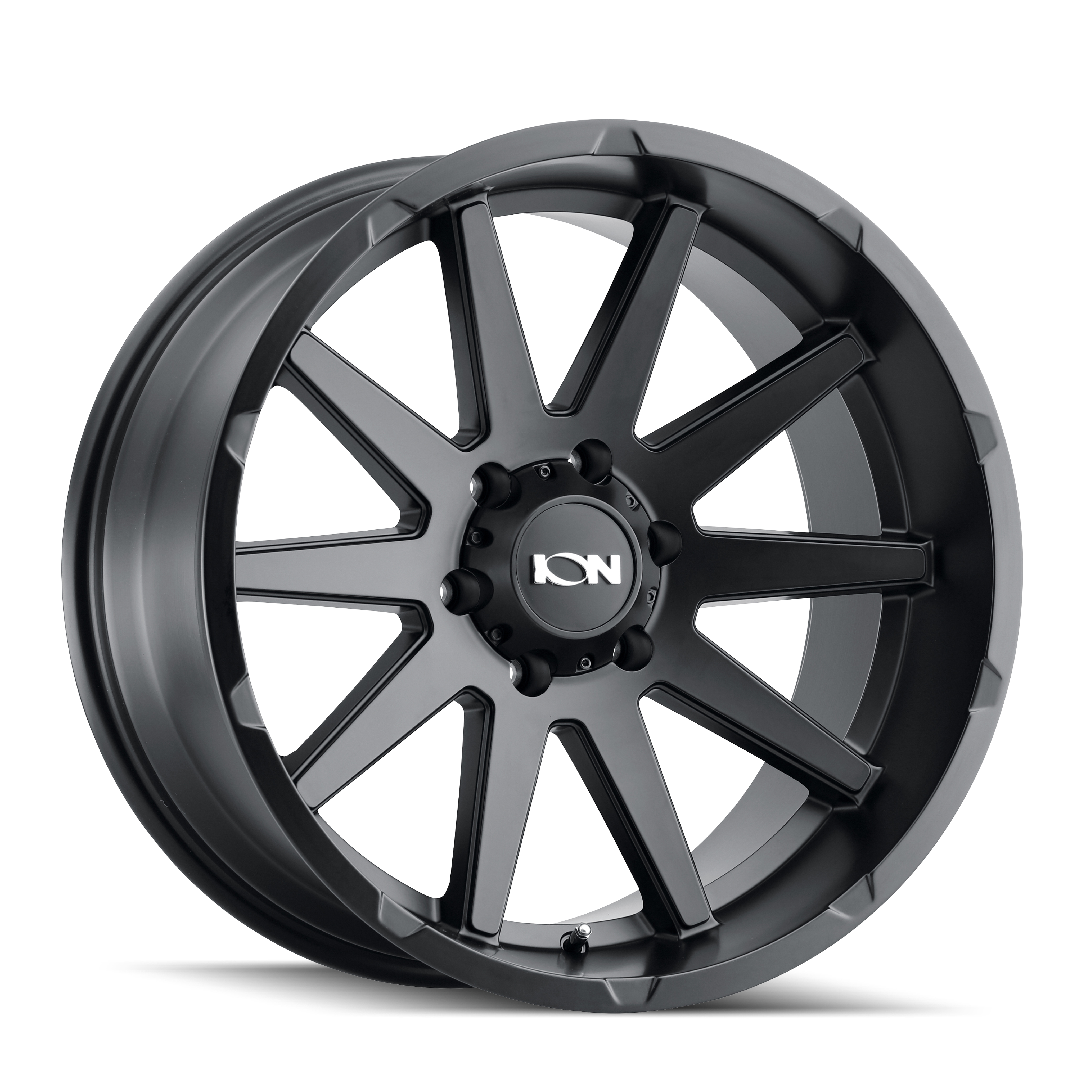 ION 143 Wheels - 17x9, 6x139.7, ET-12, 106 Matte Black - Upgrade Your Ride Now!