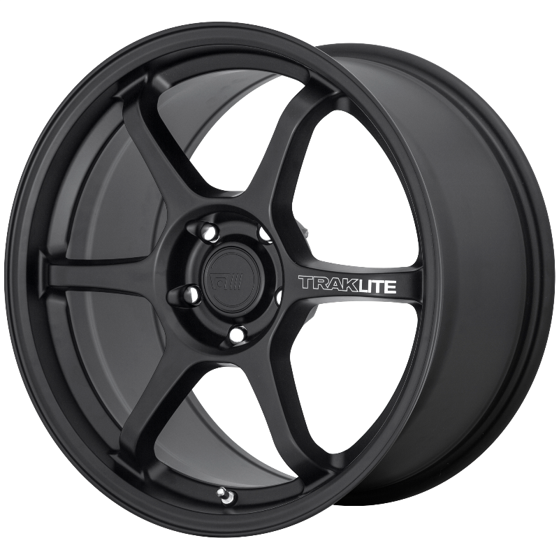 MOTEGI MR145 TRAKLITE 3.0 - Stunning 18x9.5 5x120 ET45 74.1 Satin Black Wheels