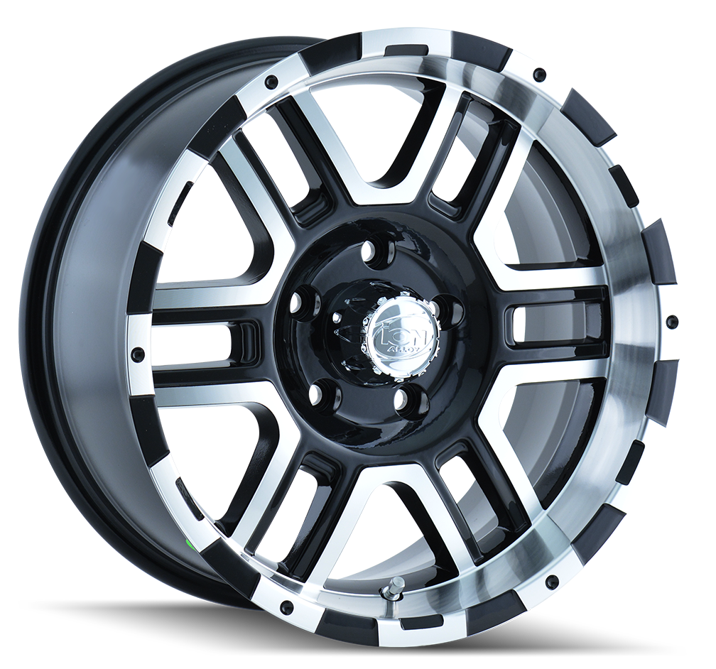ION 179 17x9 Wheel - Satin Black Machined Finish, Perfect for Your Vehicle!