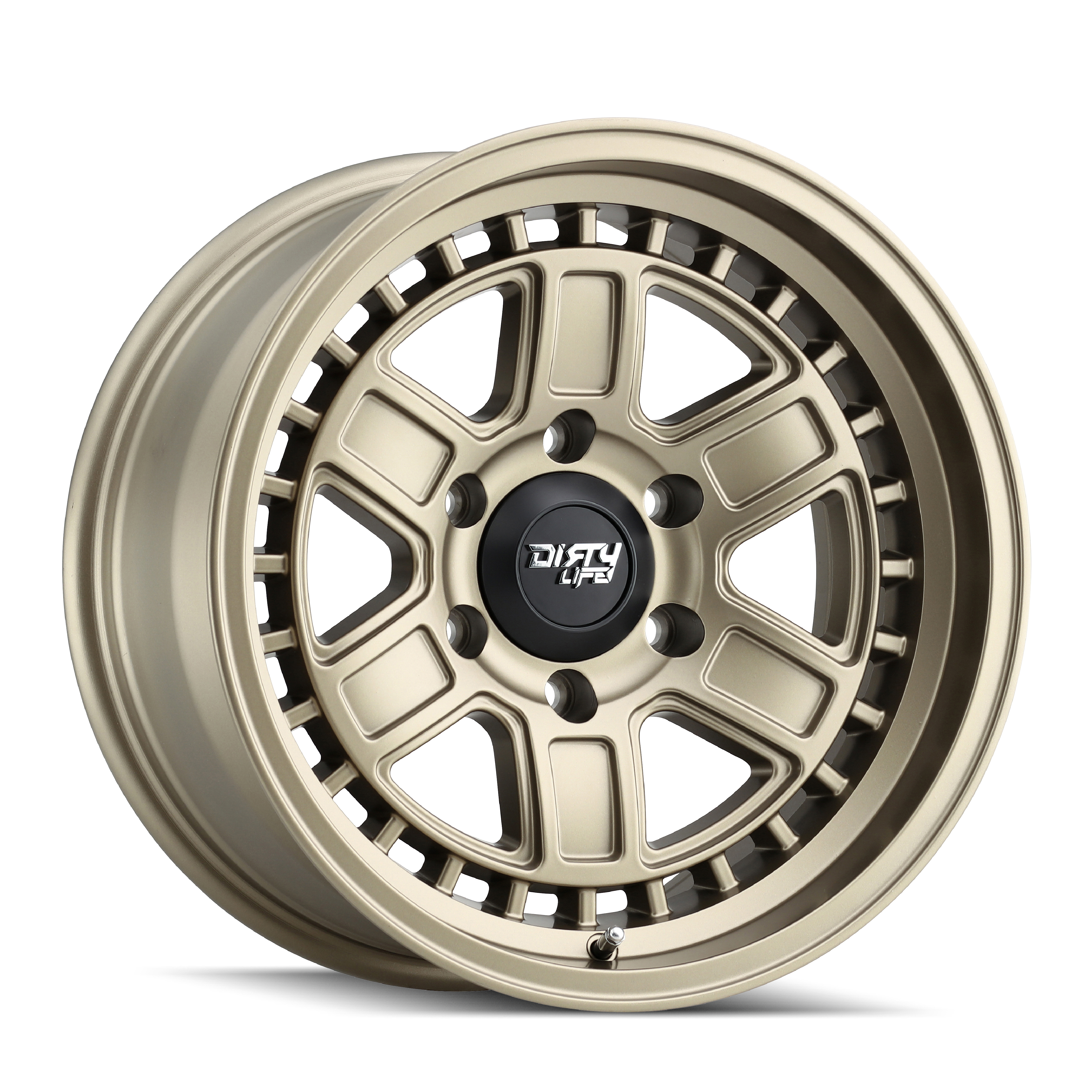 Dirty Life Cage 17x8.5 6x135 ET-6 87.1 Matte Gold - The Ultimate Wheels for Adventure