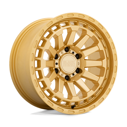Gorgeous Black Rhino RAID 20X9.5 5X127 ET-18 71.5 Gold Wheels