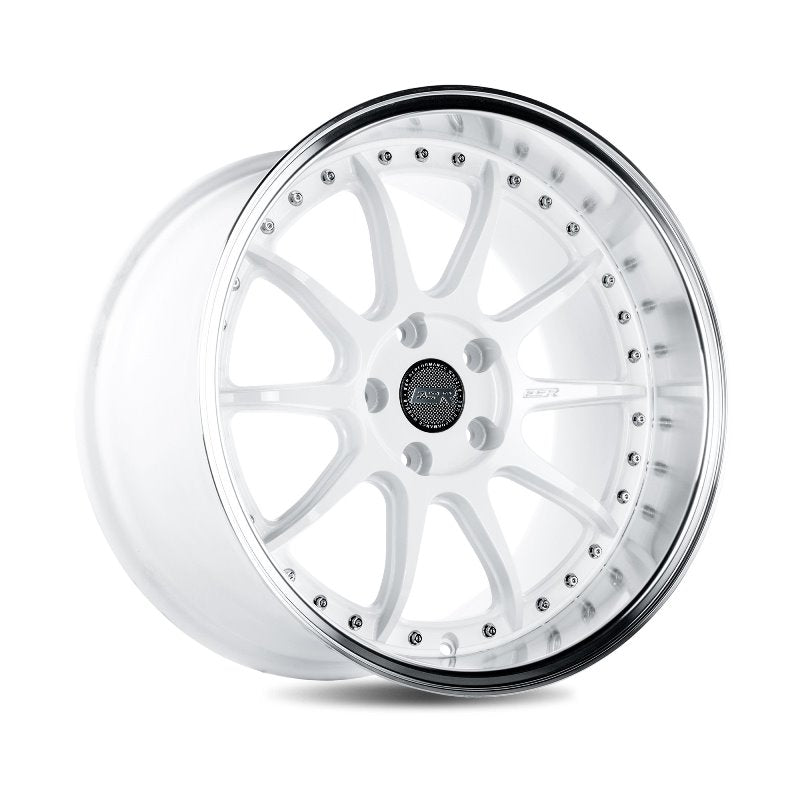 ESR CS12 Gloss White/Machined Lip Wheels - Stunning 19x9.5, 5x114.3 ET22 Design!