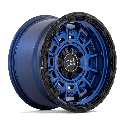 Black Rhino LEGION 20X10 5X127 ET-18 71.5: Stunning Cobalt Blue Wheels with Black Lip
