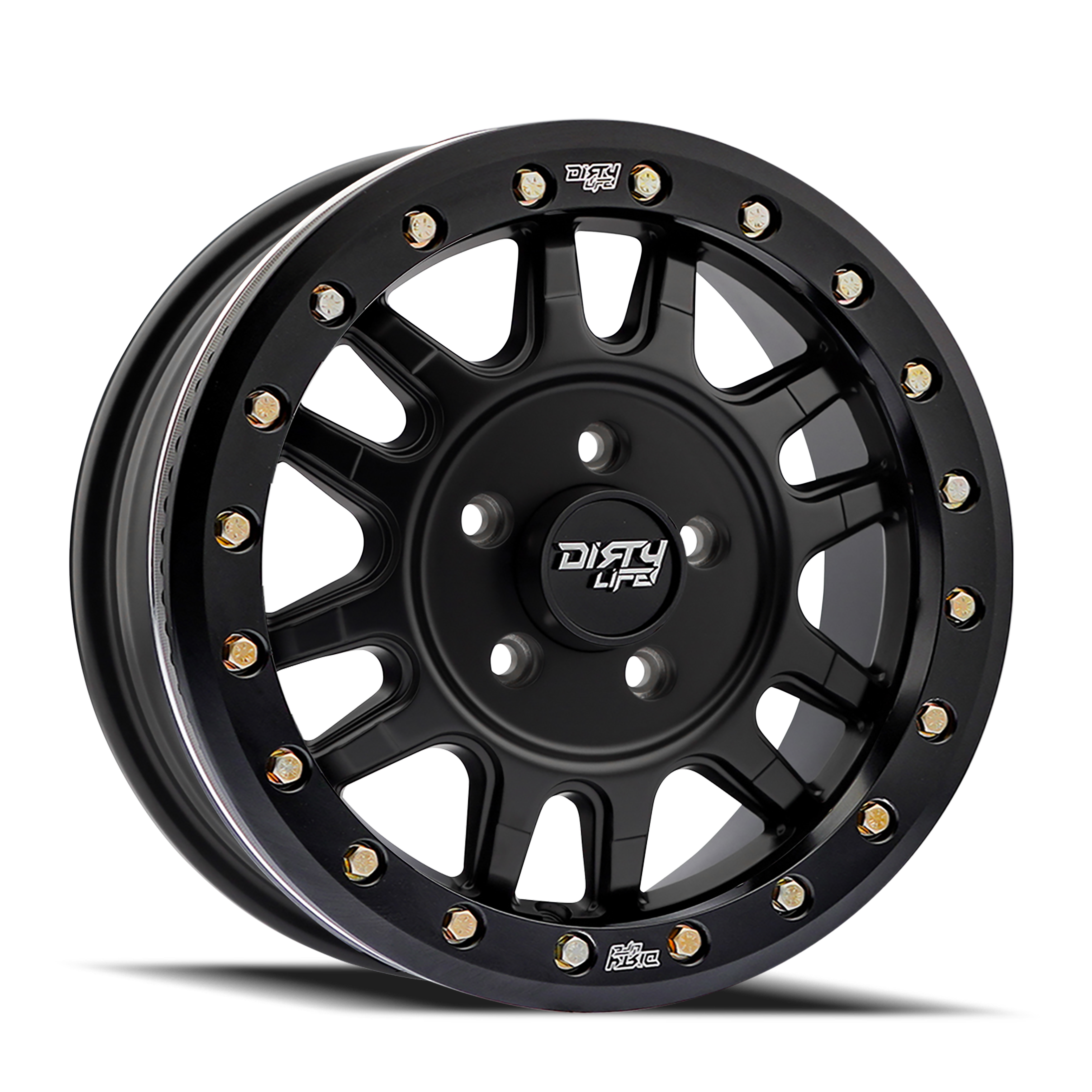 Dirty Life Canyon Pro SXS Wheels - Stunning 15x7 Matte Black Rims!