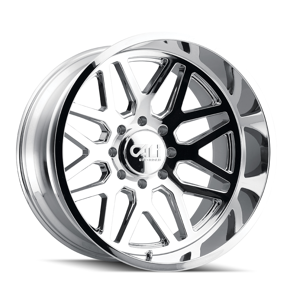 Unleash Your Adventure with CALI OFF-ROAD INVADER Chrome Wheels 28x12 8x170 ET-44 125.2