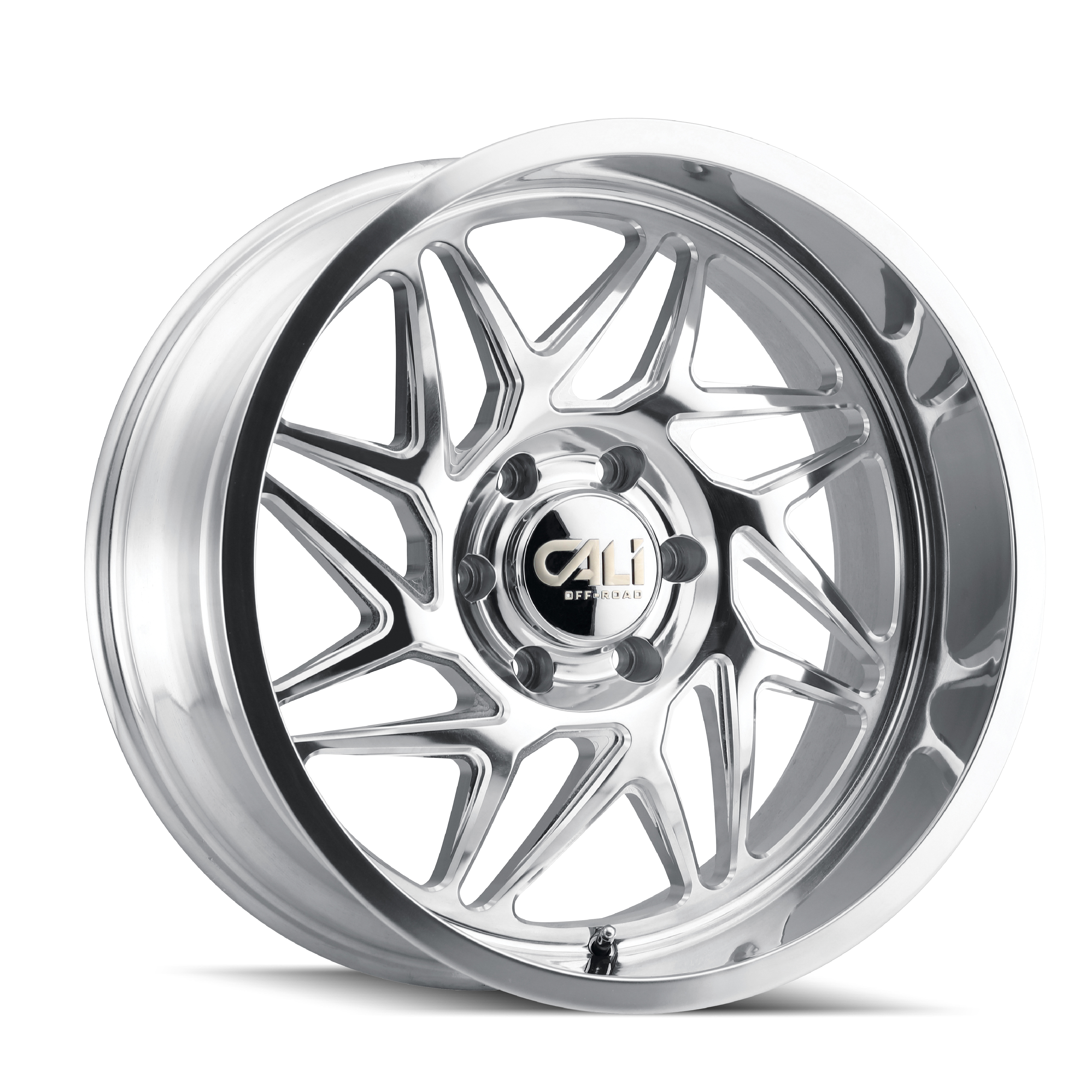 Stunning CALI OFF-ROAD GEMINI 20x10 Wheels - Polished Finish, Perfect for Off-Road Adventures!