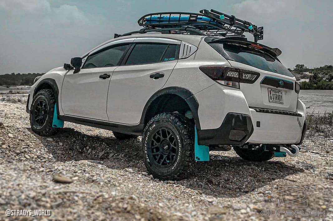 Get the 2018 - 2023 Subaru XV Crosstrek Duraflex Fennec Outdoors Edition Rear Window Scoops (2 Piece) Now!