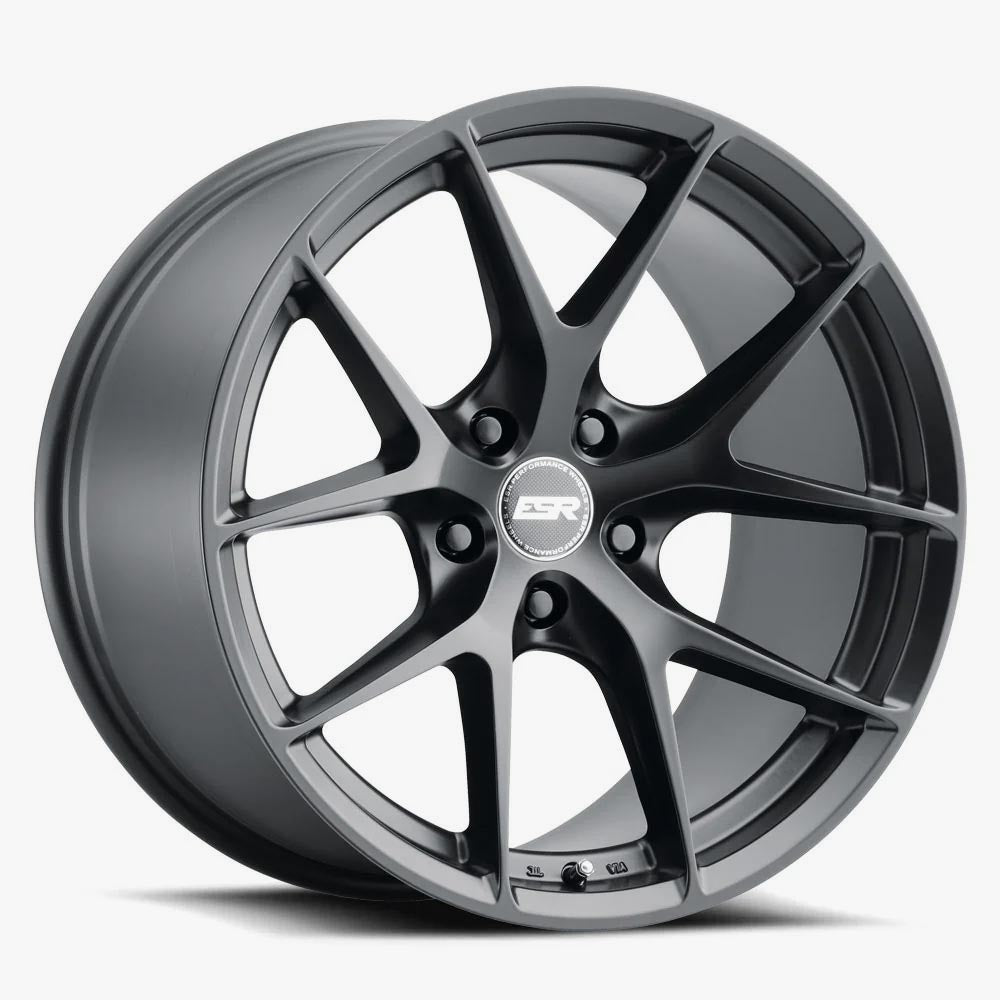 ESR RF2 19x8.5 5x114.3 Custom Drill ET30 Matte Black Wheels - Upgrade Your Ride Now!