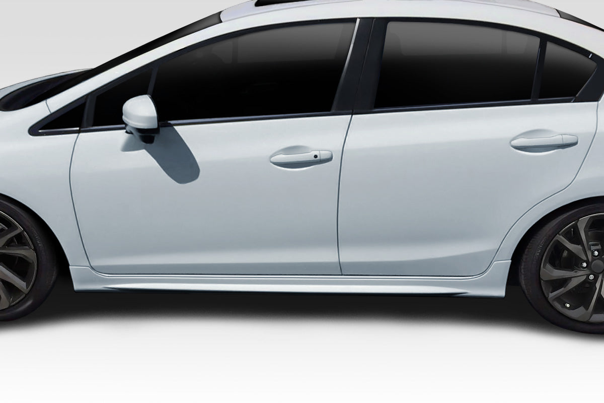 Enhance Your 2012 - 2015 Honda Civic 4DR with Duraflex Type M 2 - Piece Side Skirts