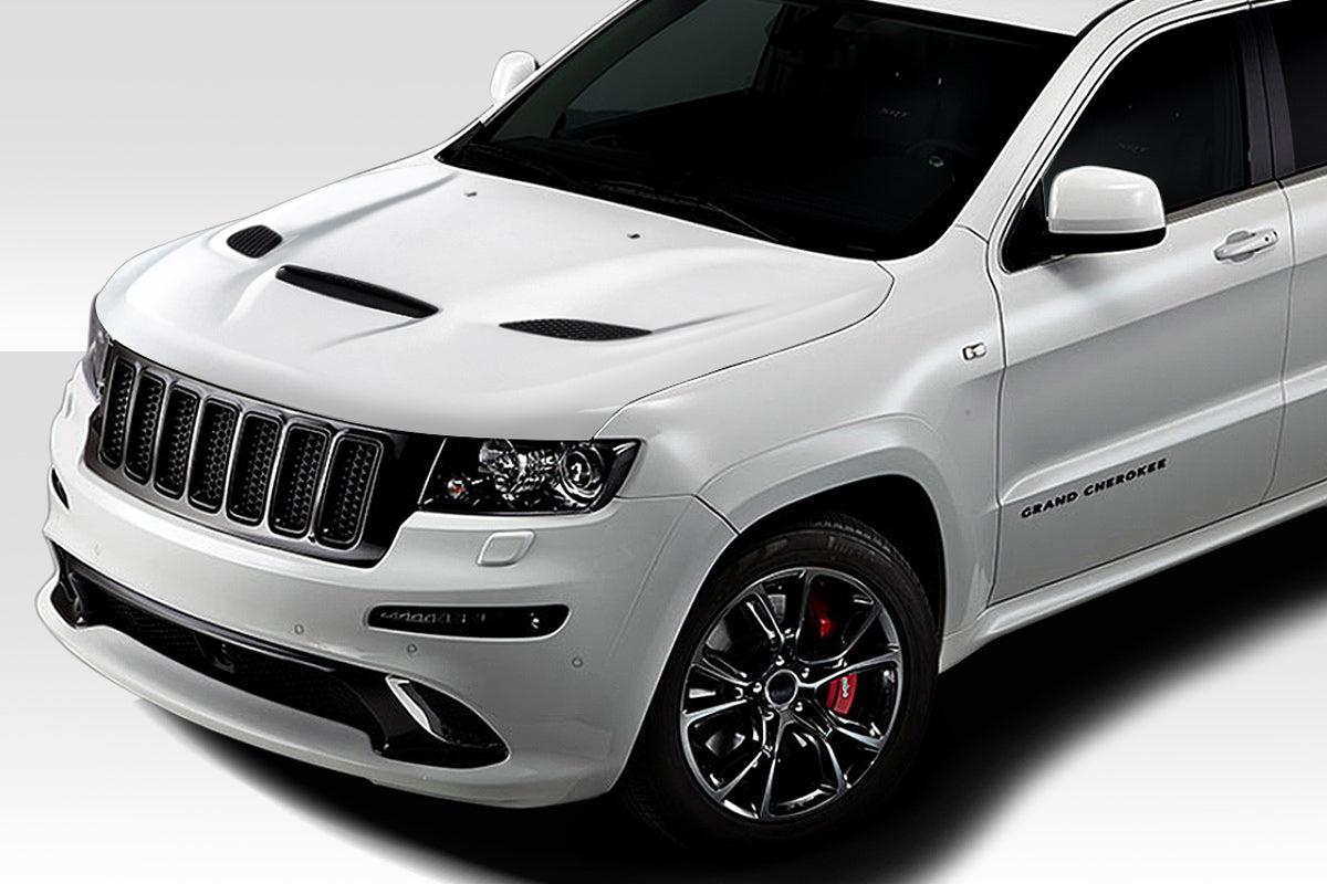 Unleash the Beast: 2011 - 2022 Jeep Grand Cherokee Duraflex Hellcat Look One - Piece Hood