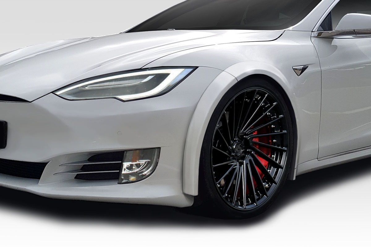 Unleash the Style! 2012 - 2023 Tesla Model S Duraflex RVS 4 - Piece Front Fender Flares