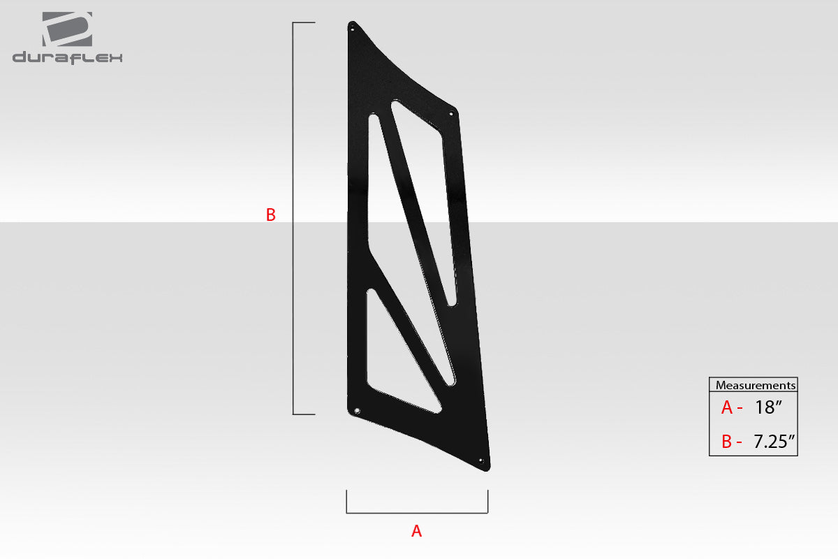 Universal 80 Duraflex VRX V2 Tall Wing - 9 Piece Complete Kit: A Must - Have for Your Ride!