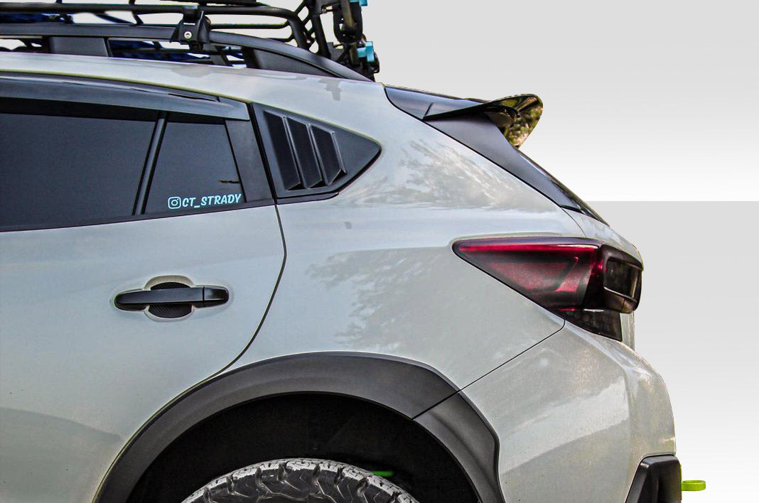 Get the 2018 - 2023 Subaru XV Crosstrek Duraflex Fennec Outdoors Edition Rear Window Scoops (2 Piece) Now!