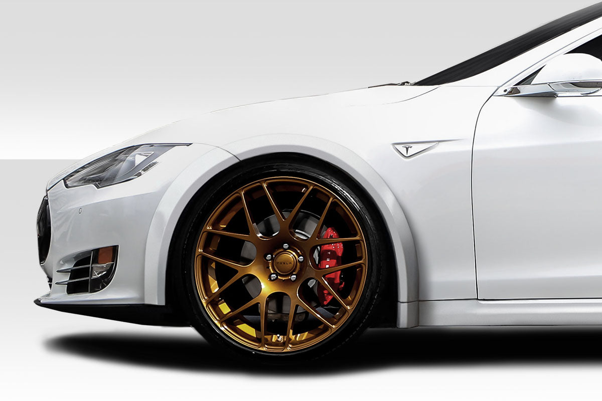 Unleash the Style! 2012 - 2023 Tesla Model S Duraflex RVS 4 - Piece Front Fender Flares
