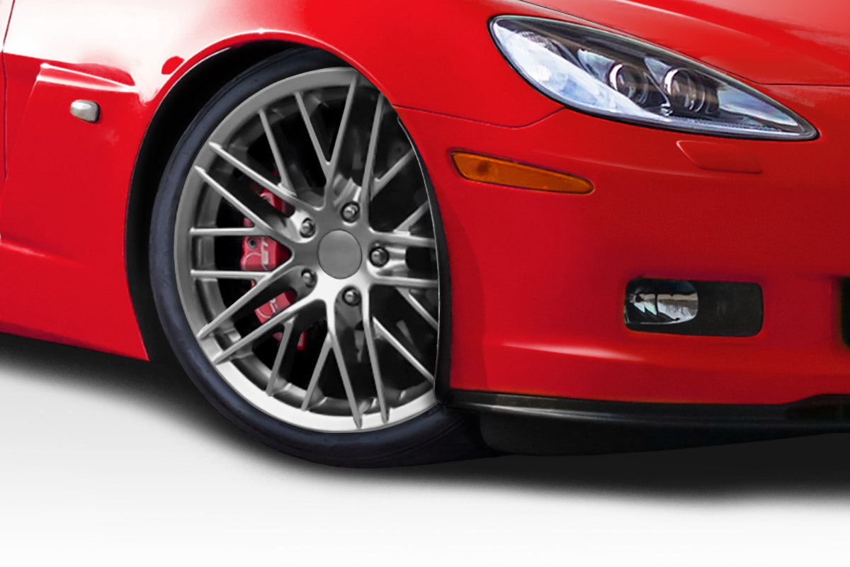 Unleash Style! 2005 - 2013 Chevrolet Corvette C6 Duraflex ZR Front Fender Spats (2 Piece Set)