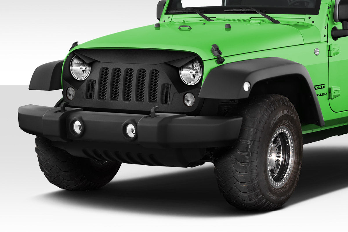 Unleash the Beast: 2007 - 2018 Jeep Wrangler Duraflex Predator Grille (1 Piece)