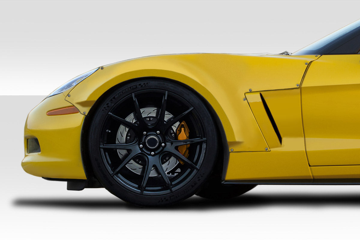 Unleash Style: 2005 - 2013 Chevrolet Corvette C6 Duraflex D Sport Front Fender Flares - 2 Piece Set