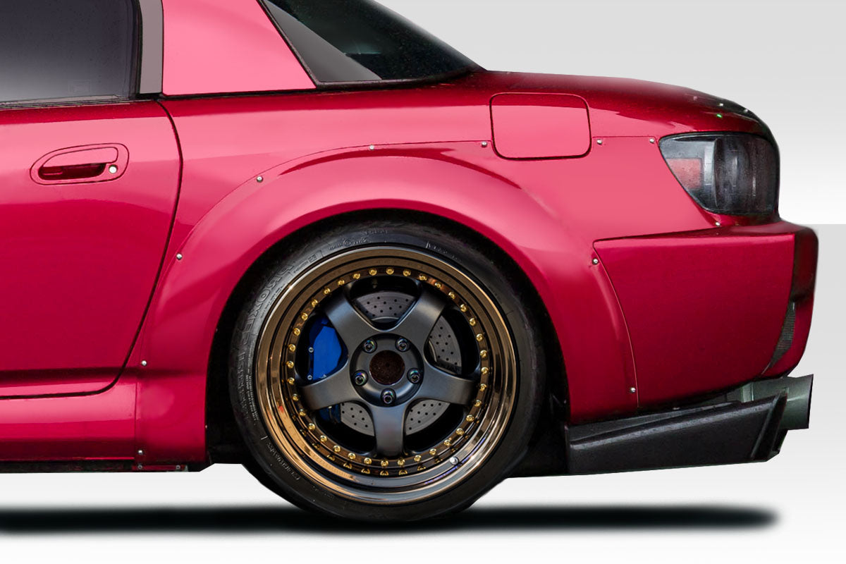 Upgrade Your 2000 - 2009 Honda S2000 with Duraflex SPN Rear Fender Flares (+25mm) - 2 Piece Set!