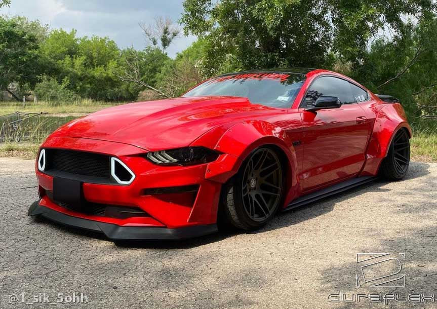 Revamp Your 2018 - 2023 Ford Mustang with Duraflex Grid Wide Body Kit!