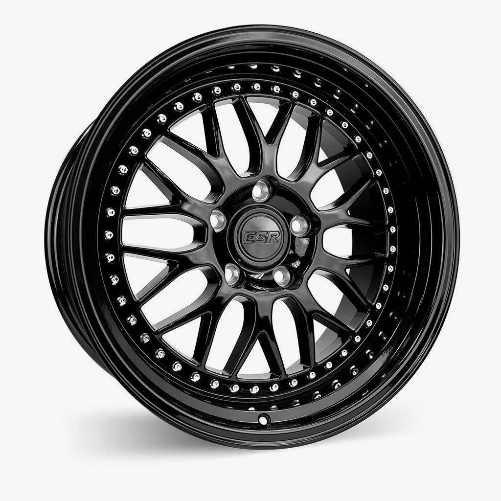 ESR SR01 19x9.5 5x120 (Custom Drill) ET15 Gloss Black