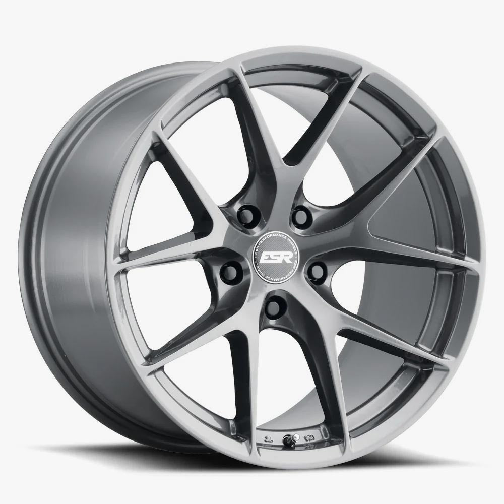 ESR RF2 19x9.5 Gloss Graphite Wheels - Custom Drill 5x120.6 ET35 - Must-Have!