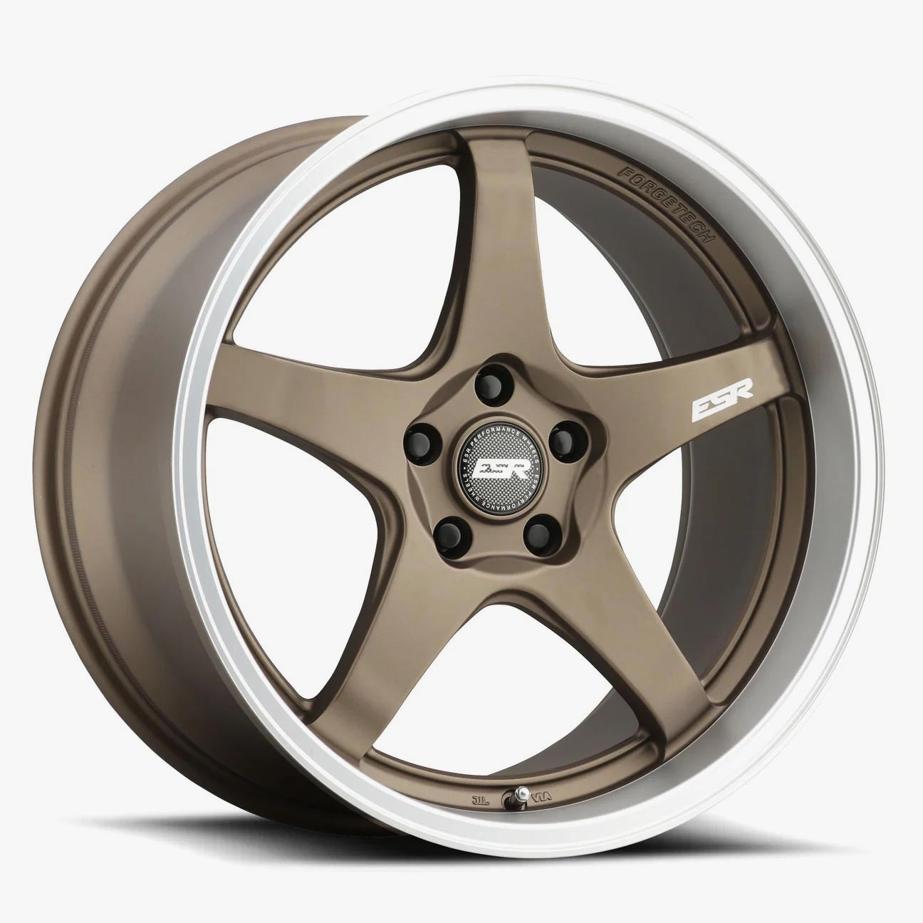 ESR AP5 18x9.5 5x112 Custom Drill ET22: Stunning Matte Bronze with Machined Lip Wheels