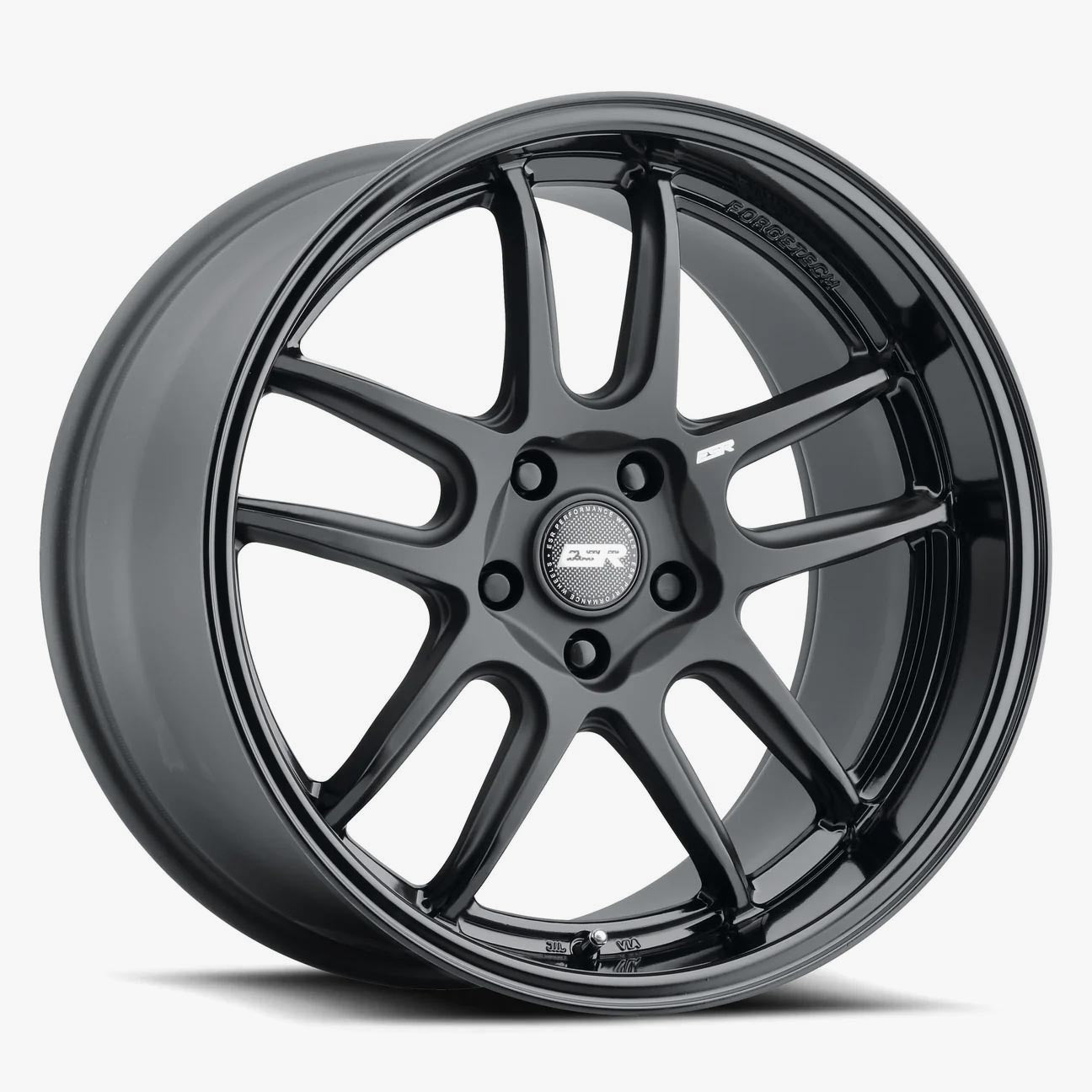 ESR AP8 18x9.5 5x120.6 (Custom Drill) ET35 - Stunning Matte Black & Gloss Black Wheels
